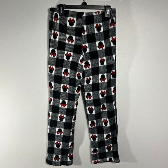 Disney Minnie Mouse Buffalo Patterned Pajama Lounge Pants Size M - Picture 3 of 6
